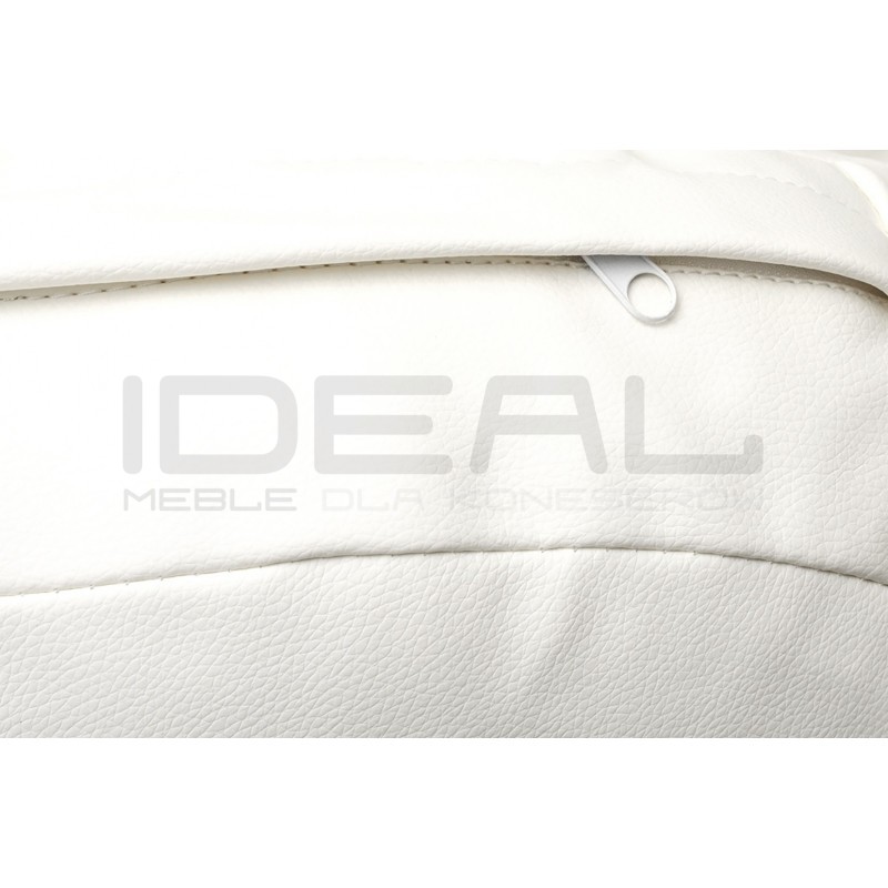 Fotel wiszący glamour BUBBLE chrom - poduszka ekoskóra