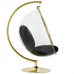 Fotel glamour bubble Stand Gold