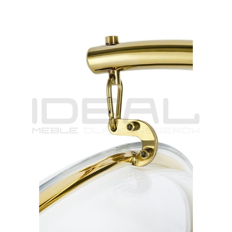 Fotel glamour bubble Stand Gold
