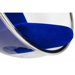 Fotel glamour bubble Stand chrom - poduszka wełna