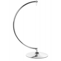 Fotel glamour bubble Stand chrom - poduszka wełna