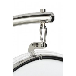 Fotel glamour bubble Stand chrom - poduszka wełna