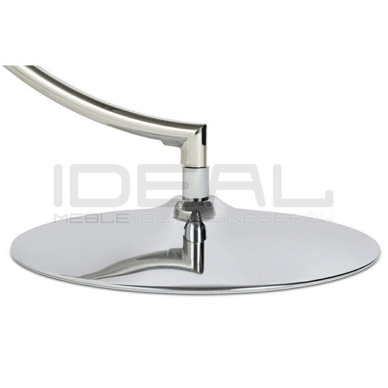 Fotel glamour bubble Stand chrom - poduszka wełna