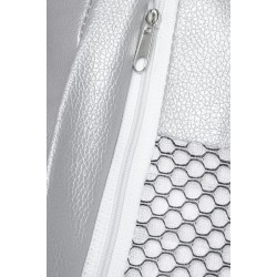 Fotel glamour bubble Stand chrom - poduszka ekoskóra