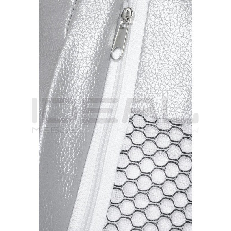 Fotel glamour bubble Stand chrom - poduszka ekoskóra