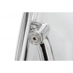 Fotel glamour bubble Stand 2 chrom - poduszka wełna