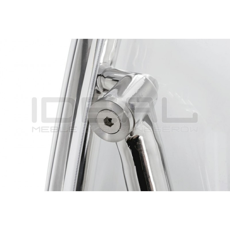 Fotel glamour bubble Stand 2 chrom - poduszka wełna