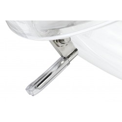 Fotel glamour bubble Stand 2 chrom - poduszka wełna