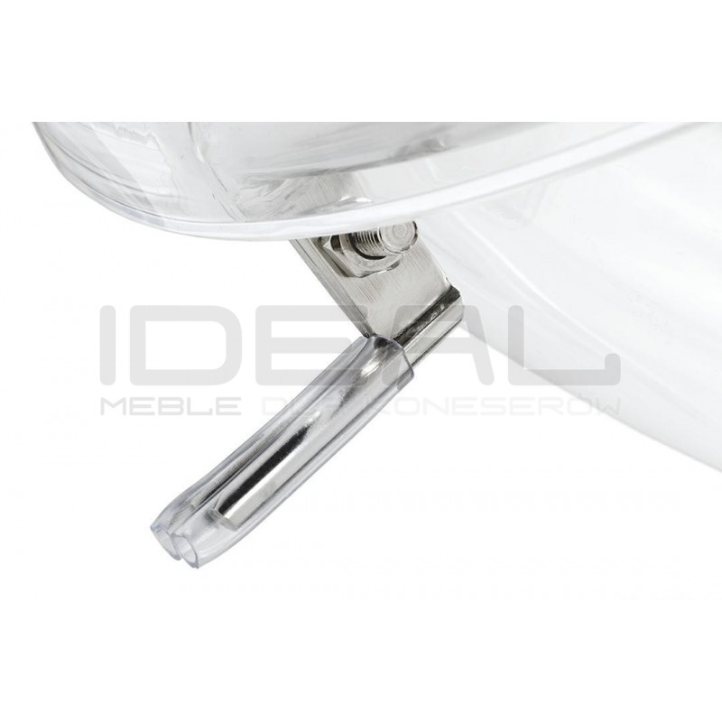 Fotel glamour bubble Stand 2 chrom - poduszka wełna