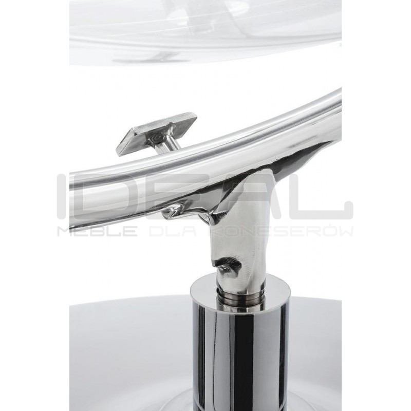 Fotel glamour bubble Stand 2 chrom - poduszka wełna