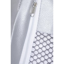 Fotel glamour bubble Stand 2 chrom - poduszka ekoskóra