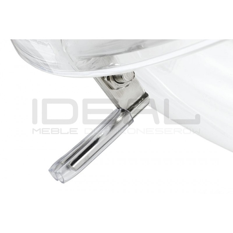 Fotel glamour bubble Stand 2 chrom - poduszka ekoskóra