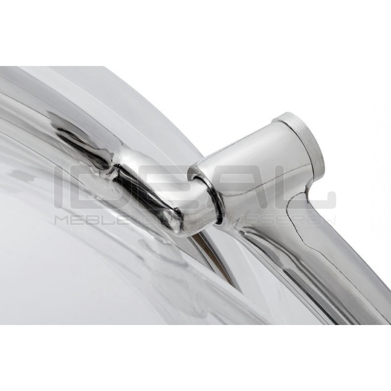 Fotel glamour bubble Stand 2 chrom - poduszka ekoskóra