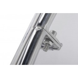 Fotel glamour bubble Stand 2 chrom - poduszka ekoskóra