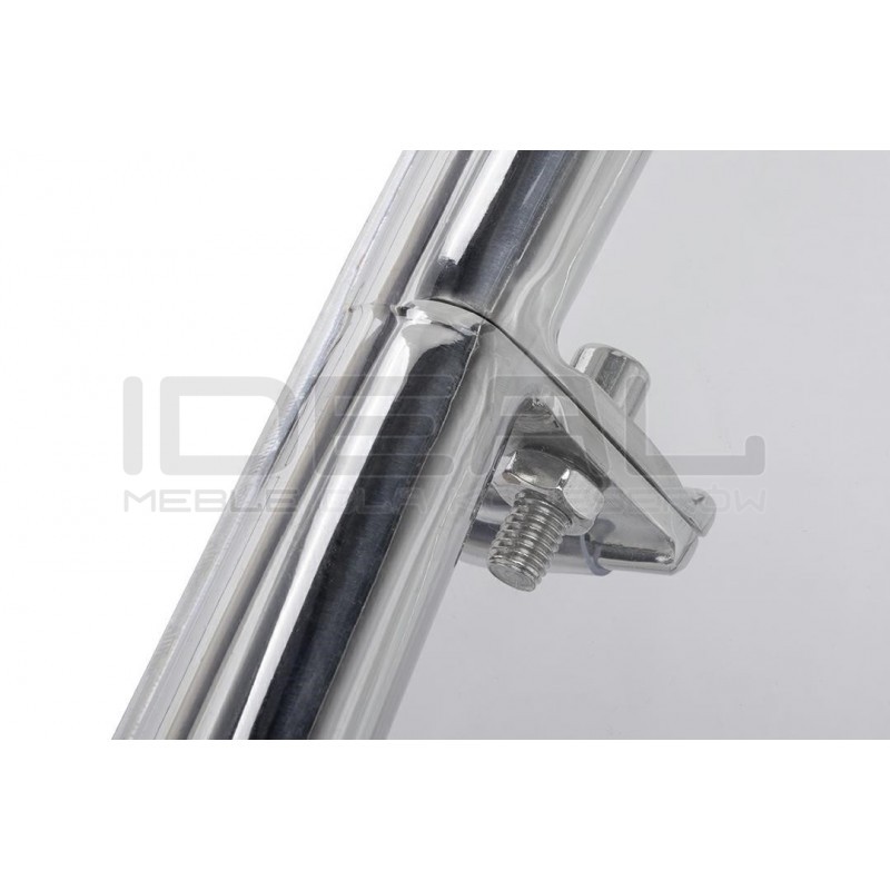 Fotel glamour bubble Stand 2 chrom - poduszka ekoskóra