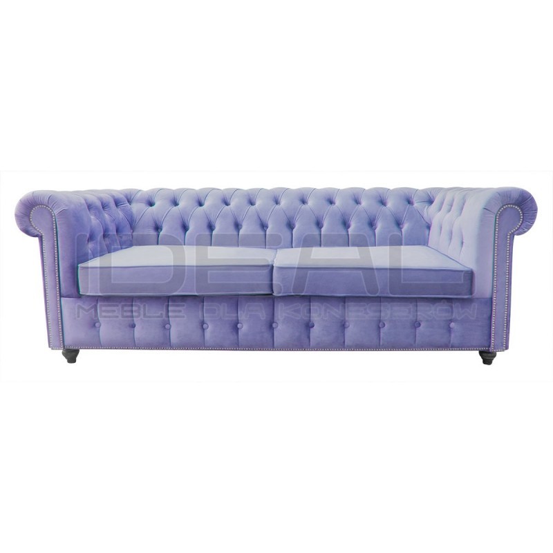 Sofa rozkładana chesterfield Canon z funkcją spania codziennego 3 os.