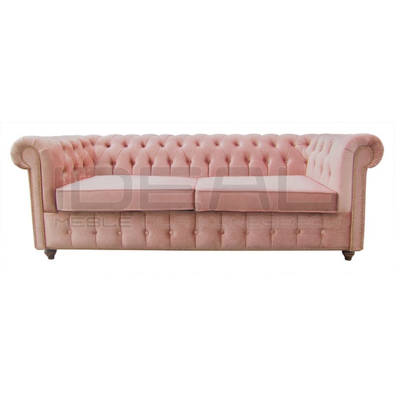 Sofa rozkładana chesterfield Canon z funkcją spania codziennego 3 os.