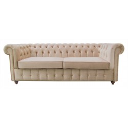 Sofa rozkładana chesterfield Canon z funkcją spania codziennego 3 os.