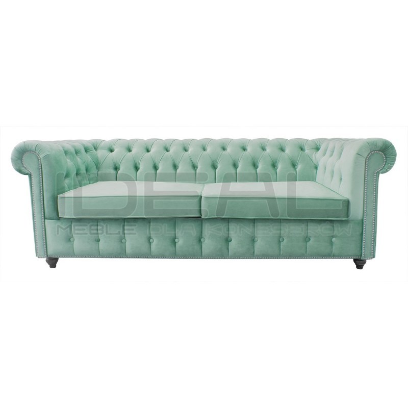 Sofa rozkładana chesterfield Canon z funkcją spania codziennego 3 os.