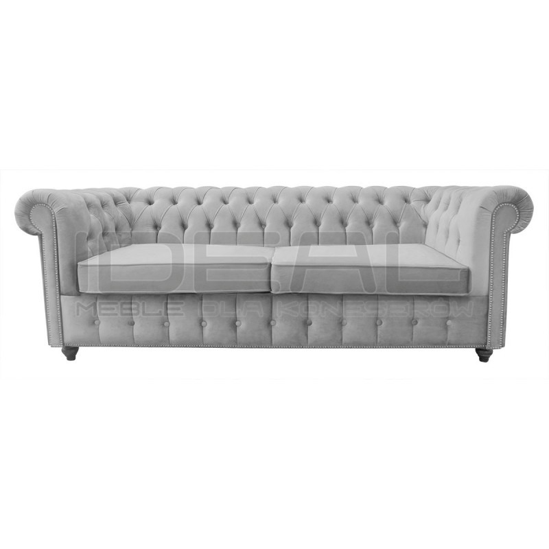 Sofa rozkładana chesterfield Canon z funkcją spania codziennego 3 os.