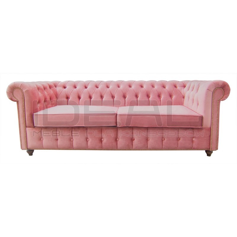 Sofa rozkładana chesterfield Canon z funkcją spania codziennego 3 os.