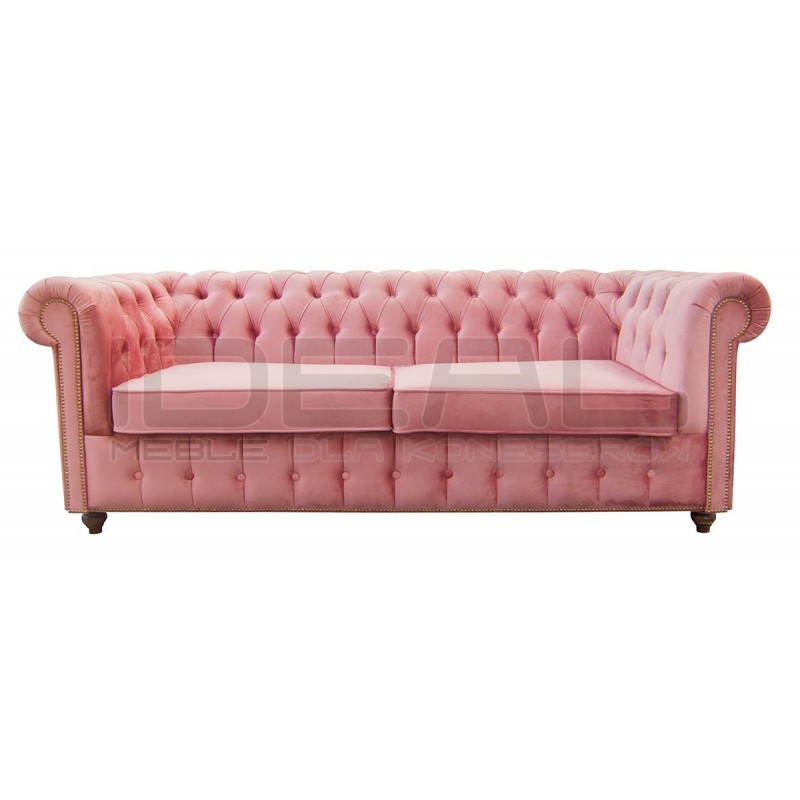 Sofa rozkładana chesterfield Canon z funkcją spania codziennego 3 os.