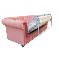 Sofa rozkładana chesterfield Canon z funkcją spania codziennego 3 os.