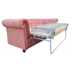 Sofa rozkładana chesterfield Canon z funkcją spania codziennego 3 os.