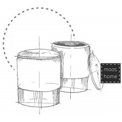 Pufa glamour Barock Velvet welurowa