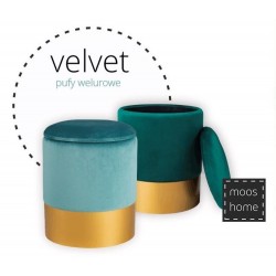 Pufa glamour Barock Velvet welurowa