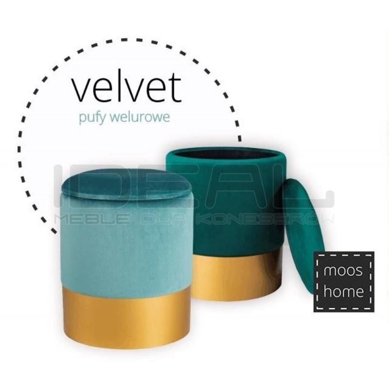 Pufa glamour Barock Velvet welurowa
