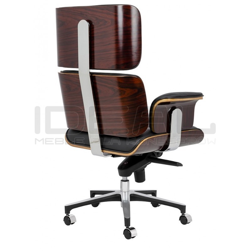 Fotel biurowy Bauhaus Lounge Business - sklejka róża