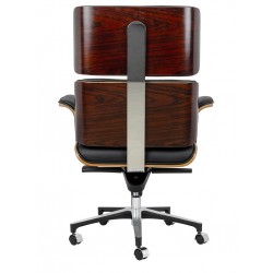 Fotel biurowy Bauhaus Lounge Business - sklejka róża