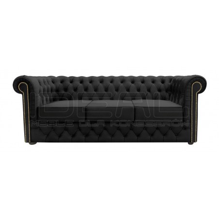 Sofa rozkładana chesterfield Normal z funkcją spania codziennego 3 os.