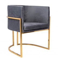 Fotel Art Deco Glamour CHLOE VELVET