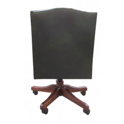 Fotel biurowy chesterfield Morall w skórze