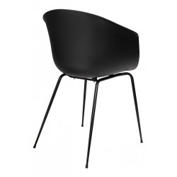 Krzesło kubełkowe czarne RALF