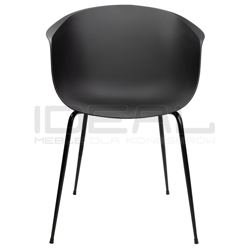 Krzesło kubełkowe czarne RALF