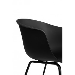 Krzesło kubełkowe czarne RALF