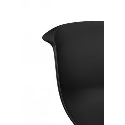 Krzesło kubełkowe czarne RALF