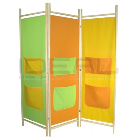 Parawan do przedszkola dziecięcy kieszenie | IdealMeble.pl