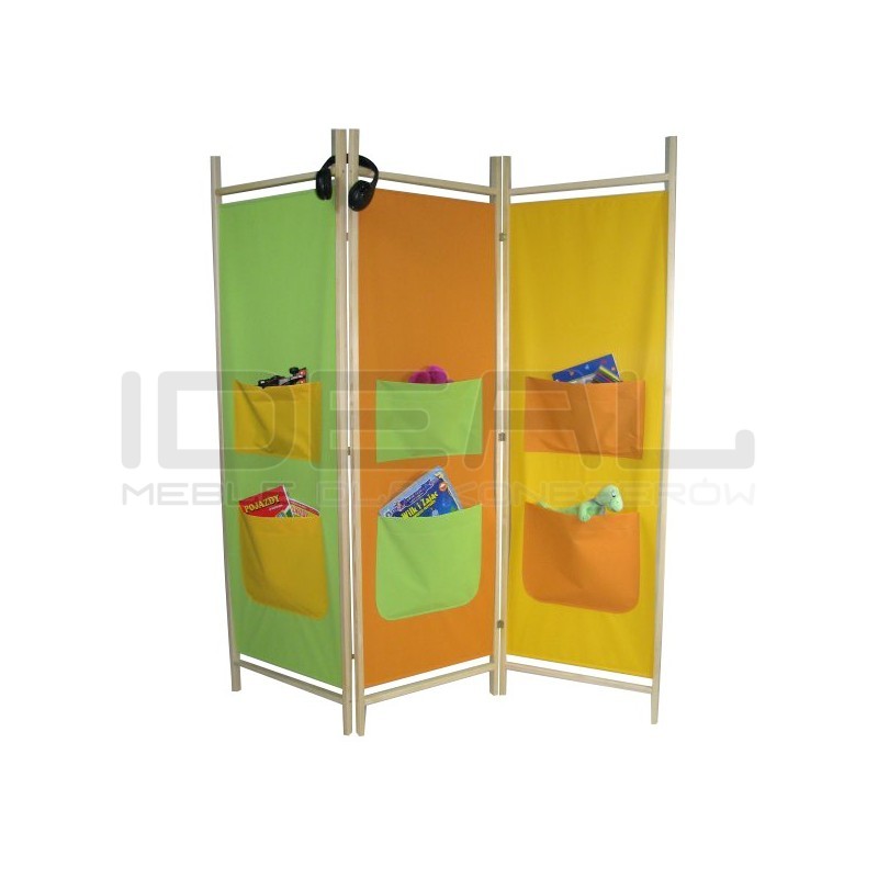 Parawan do przedszkola dziecięcy kieszenie | IdealMeble.pl