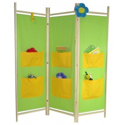 Parawan do przedszkola dziecięcy kieszenie | IdealMeble.pl