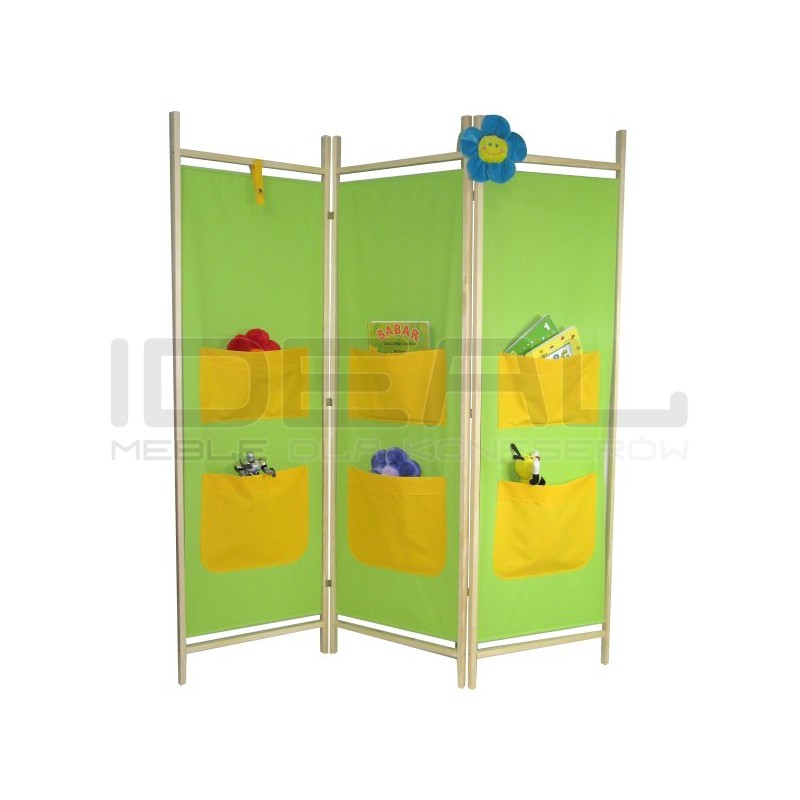 Parawan do przedszkola dziecięcy kieszenie | IdealMeble.pl
