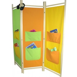 Parawan do przedszkola dziecięcy kieszenie | IdealMeble.pl