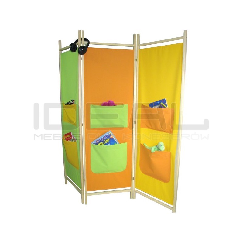 Parawan do przedszkola dziecięcy kieszenie | IdealMeble.pl