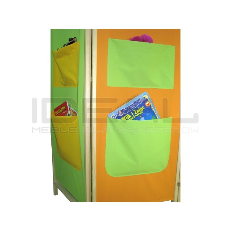 Parawan do przedszkola dziecięcy kieszenie | IdealMeble.pl