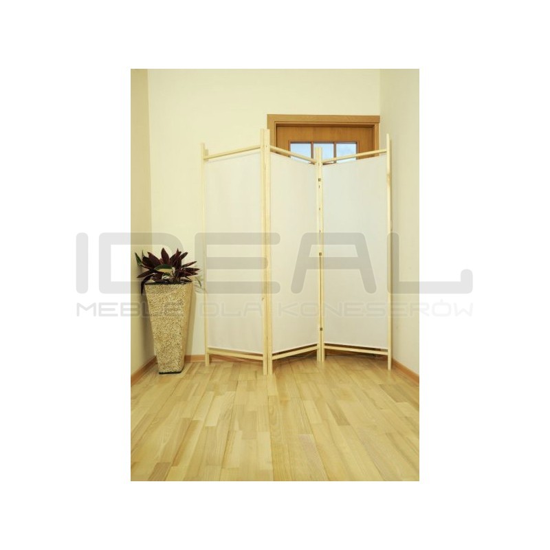 Biały parawan pokojowy White