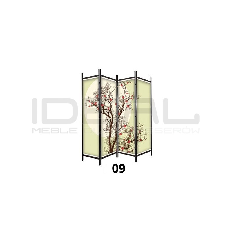 Parawan chiński drukowany Asia Style