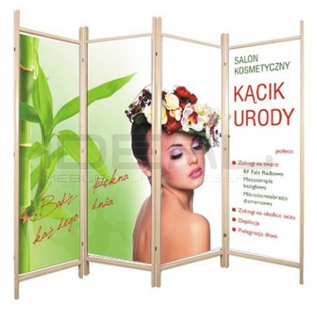 Parawan reklamowy drukowany Reklama